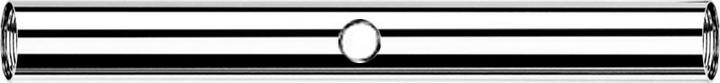 Star Piercing Barbell-Stab mit 1.2 mm Innengewinde silber und einem 0.8 mm Gewindeloch (Chirurgenstahl 316L)