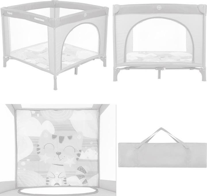 Actual product image Kikkaboo Playpen Enjoy, travel cot (92 cm, 92 cm)