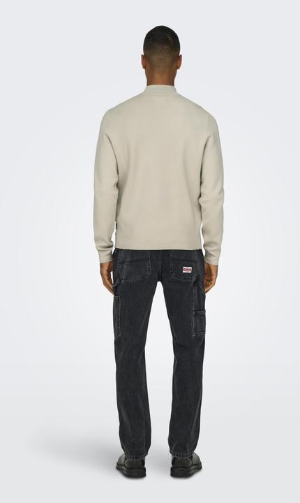 Actual product image Only & Sons Onscooper Reg 12 Half Zip High Neck Knit (XXL)