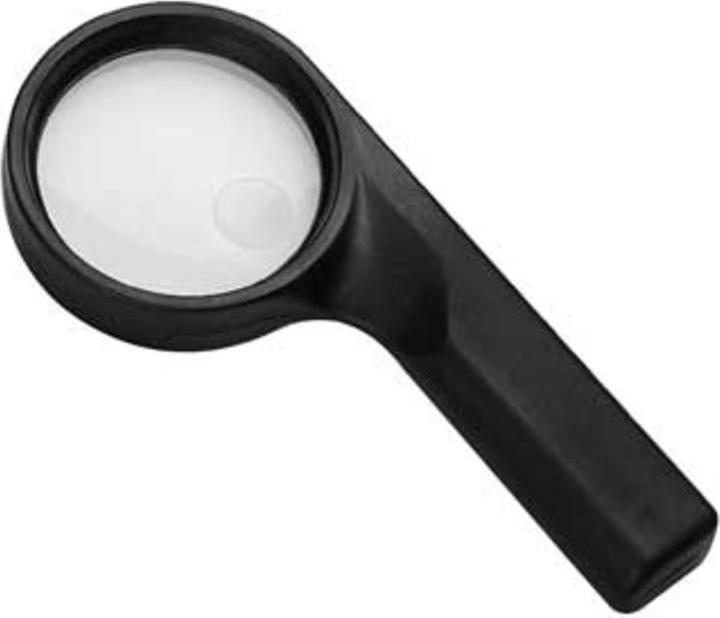 Actual product image Schweizer Hand-held reading glass IDEAL, 3x, 60 mm, plastic, with transparent frame