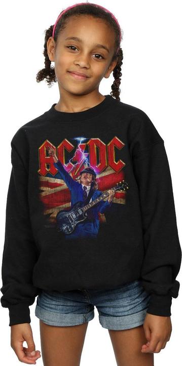Immagine prodotto AC/DC Angus Union Flag Lightning Felpa Ragazze (140, 146)