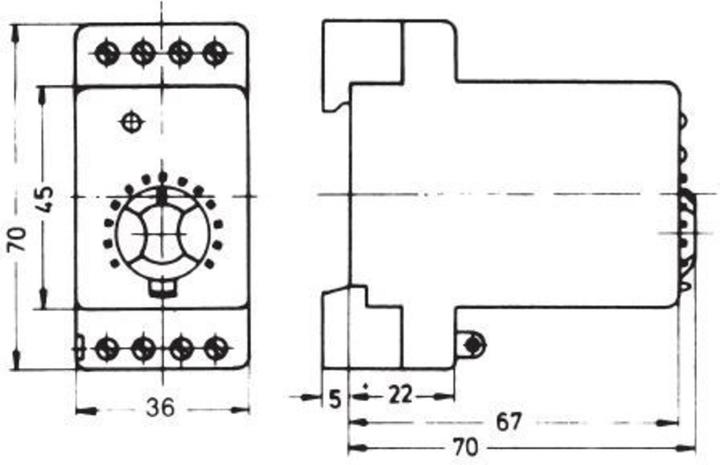 Image du produit Eberle Controls Thermostat à encastrer rail DIN 0