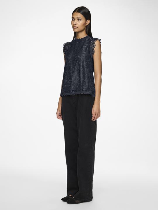 Actual product image Pieces Pcolline Sl Lace Top Wvn Noos (XL)