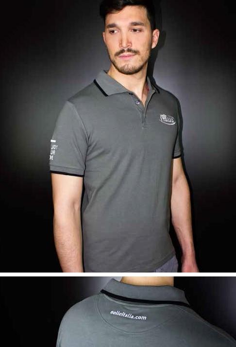 Selle Italia Polo-T-Shirt Antracite Grau S (S)