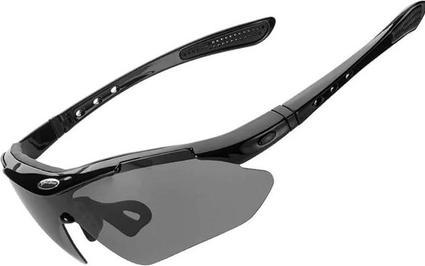 Image du produit Rockbros Lunettes de vélo photochromiques UV400 10143 noires (Noir, Noir)