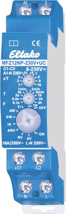 Produktbild Eltako MultifunktionsZeitrelais 230V UC Funkt. Schliesser nicht potenzialfrei
