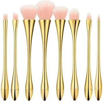 Actual product image Mimo Makeup Brush Golden 8Pcs Set (Set)