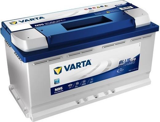 Actual product image Varta N95 Blue Dynamic EFB 595 500 085 Car battery (12 V, 95 Ah, 850 A)