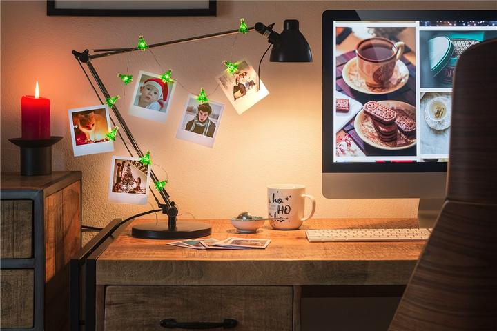 Produktbild Goobay 10er LED-Fotoclips-Lichterkette "Tannenbaum" (1.40 m)