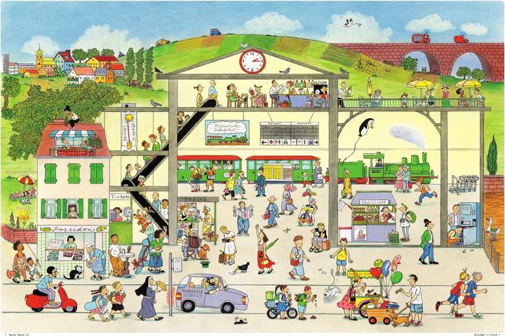 Produktbild Sommer-Wimmelbuch (Deutsch, Rotraut Susanne Berner, 2011)