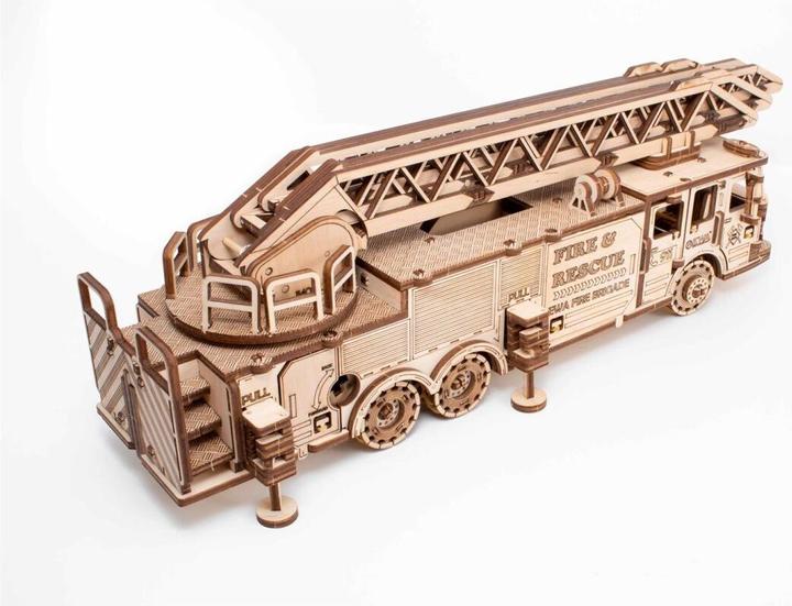 Actual product image Eco Wood Art Fire truck