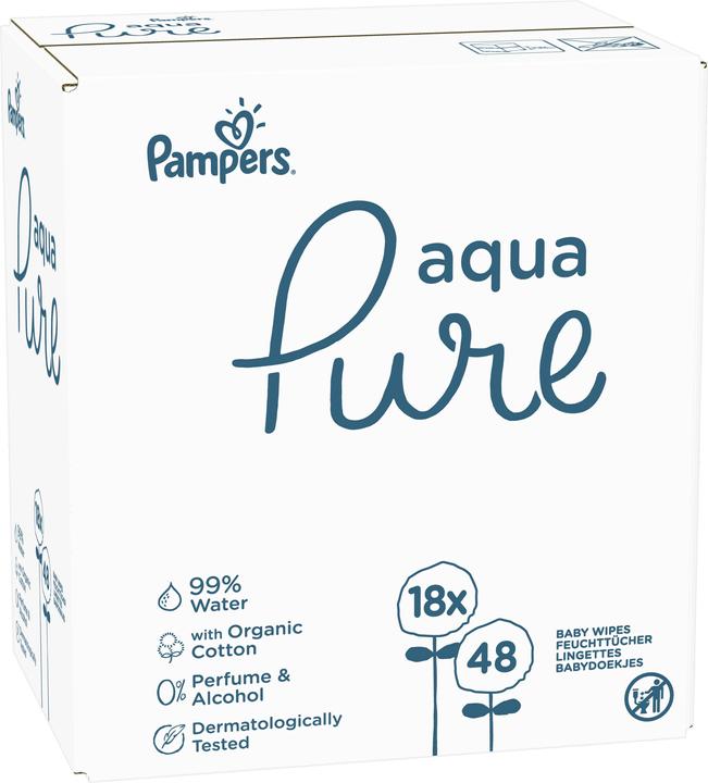 Produktbild Pampers Aqua Pure Feuchttücher (864 Stück)