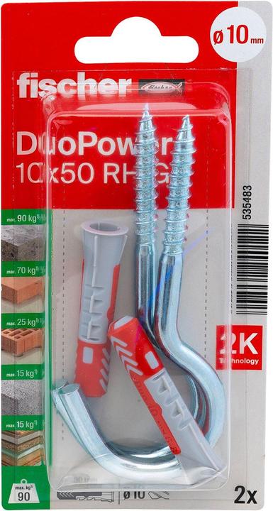 Fischer SB Nylondübel Duopower mit Rundhaken (2 Stk.)