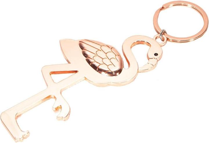 Actual product image Uberstar Flamingo bottle opener with key ring (Bottle opener)