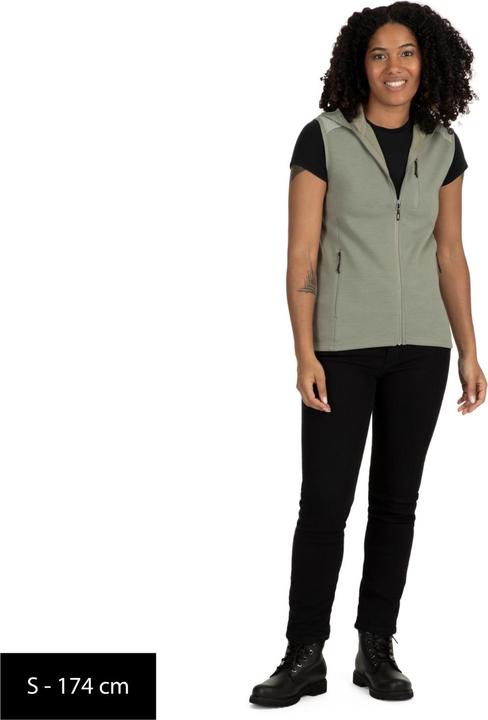 Actual product image Stoic Women's MerinoFleece335 KuolpaSt. Vest with Hood (L)