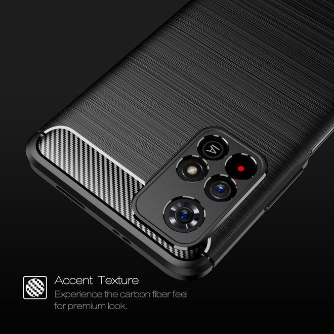 Actual product image MU Style Carbon Fiber TPU Softcase Series (Xiaomi Poco M4 Pro 5G)