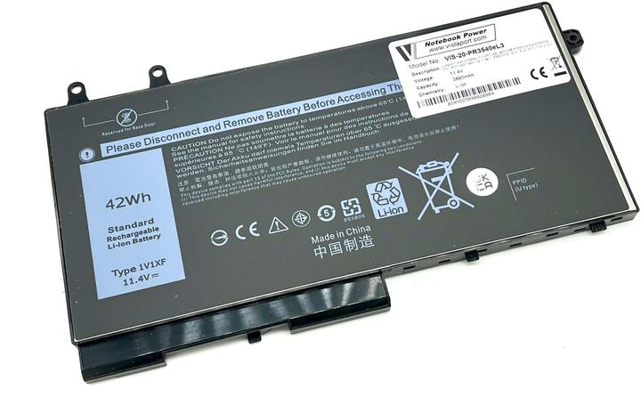 Produktbild Vistaport Akku für Dell Latitude 54xx/55xx, Precision 35xx/7591 2in1 (3 Zellen, 3680 mAh)