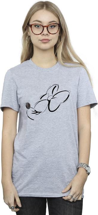Immagine prodotto Disney Minnie Mouse Nose Up Maglietta Ampia Donna (S)