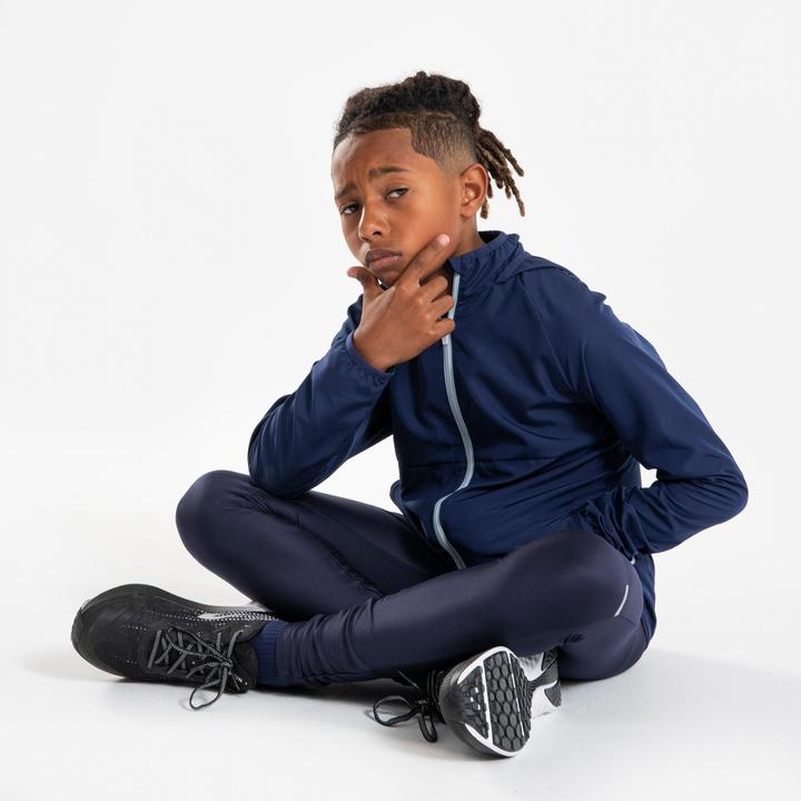 Image du produit Kiprun Veste Running coupe vent Enfant - Wind Jacket JR Marine grise (128)