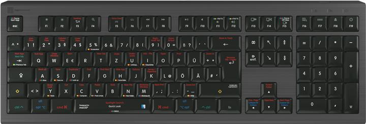Logickeyboard macOS X Shortcuts Astra 2 EN (Mac) (DE, Cable)