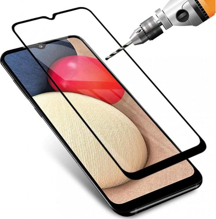 Produktbild Screenguard Samsung Galaxy A02s Full Screen Panzerglas Schutzfolie 2.5D 9H (1 Stück, Samsung Galaxy A02s)