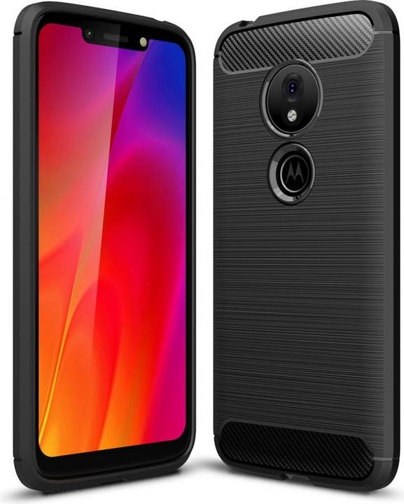 Produktbild Screenguard Motorola Moto G7 Play Hülle Carbon Brushed Soft TPU (Motorola Moto G7 Play)