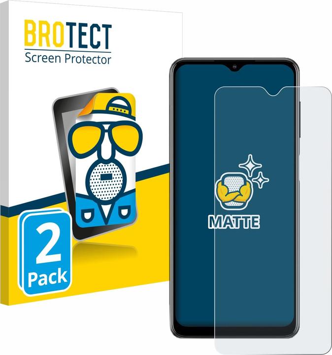 Image du produit BROTECT Film de protection antireflet Protection d'écran mat (2 pièce(s), Samsung Galaxy M12)