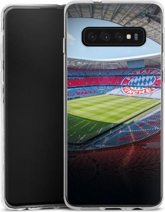 Produktbild DeinDesign Silikon Hülle für Samsung Galaxy S10 Plus Handyhülle Case Smartphone Schutzhülle FC Bayern München (Samsung Galaxy S10+)