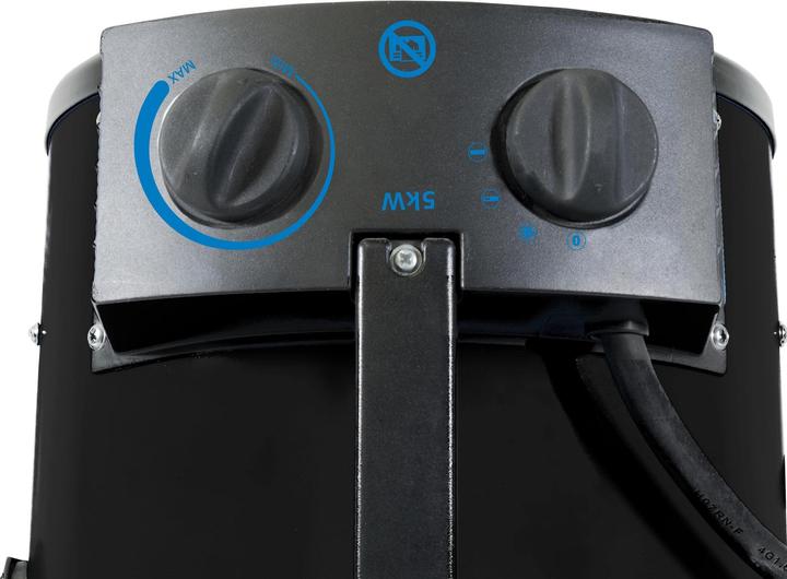 Actual product image Güde Electric heater 5 kW / 400 V high voltage with thermostat & overheating protection (5000 W)