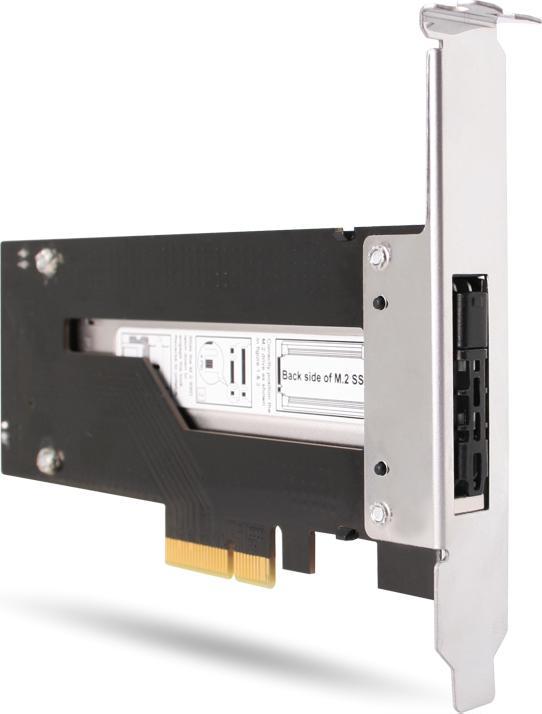Actual product image Icy Dock ToughArmor M.2 NVMe SSD to PCIe 3rd removable frame