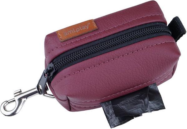 amiplay Distrib. ramasse-crottes Lincoln, 9 x 5 x 4 cm, burgundy (Chien, Général)
