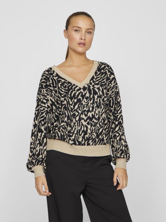 Immagine prodotto Vila Maglia jacquard con scollo a V (XS)
