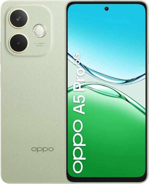 Productafbeelding OPPO A5 Pro 5G (256 GB, Olijfgroen, 6.67", Dubbele SIM, 50 Mpx, 5G)