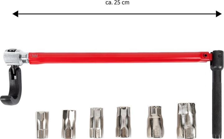 Produktbild Dönges StandhahnmutterschlÃ¼ssel 13 mm, Kralle SW 36 + EinsÃ¤tze 9-17 mm, Maxclaw (12 mm, 14 mm, 16 mm, 10  mm, 17 mm, 11 mm, 15 mm, 9 mm, 13 mm)