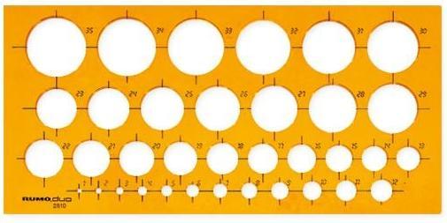Produktbild Rumold Kreisschablone 1-35 mm (270 cm)