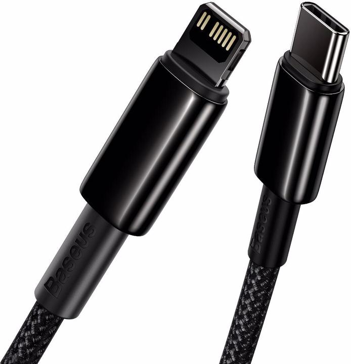 Productafbeelding Baseus USB 2.0 Kabel Tungsten Goud 20W PD USB C - Lightning 2 m (2 m, USB 2.0, 20 W)