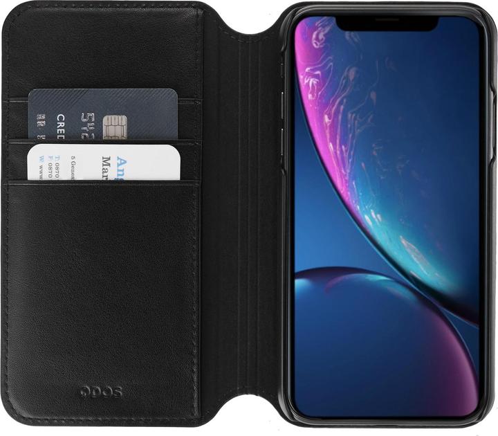 Image du produit QDOS Etui Folio Milano En Cuir Noir : Apple Iphone Xr (Apple iPhone XR)