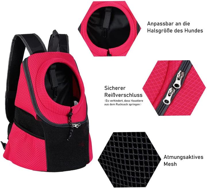 Image du produit GoGou Sac à dos pour chien (rouge)