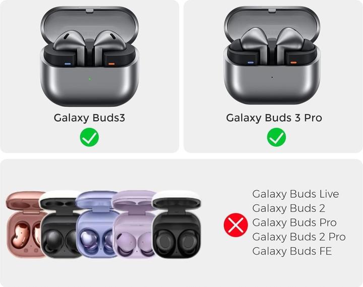 Image du produit Screenguard Galaxy Buds3 Pro Liquid Silicone Case Housse avec mousqueton (Couvercle de l'étui de chargement)