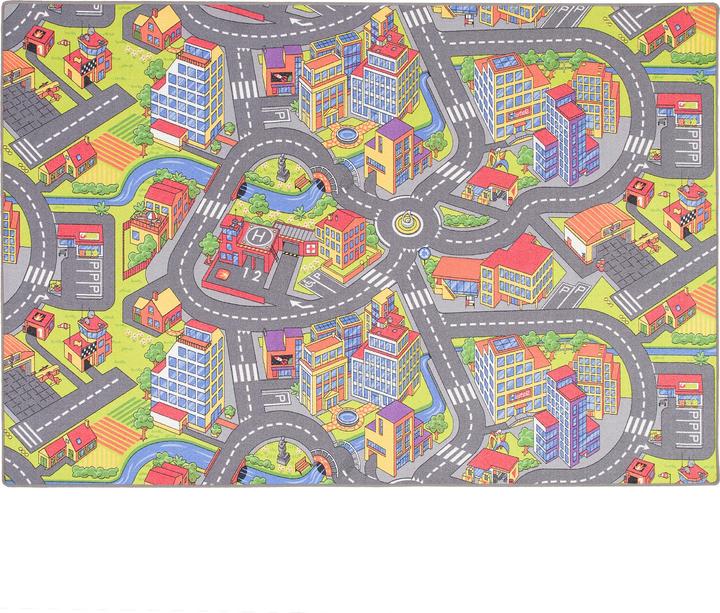 Produktbild Snapstyle Kinder Spiel Teppich Little Town 3D (200 x 250 cm)