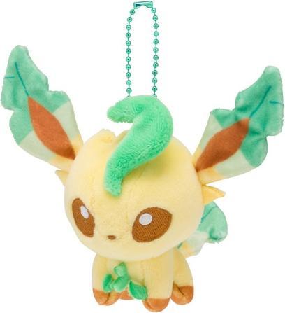 Pokémon Leafeon Dolls Plush Mascot Key Chain - 14 cm