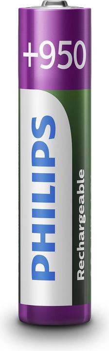 Philips Rechargeable AAA (4 pz., AAA, 950 mAh)