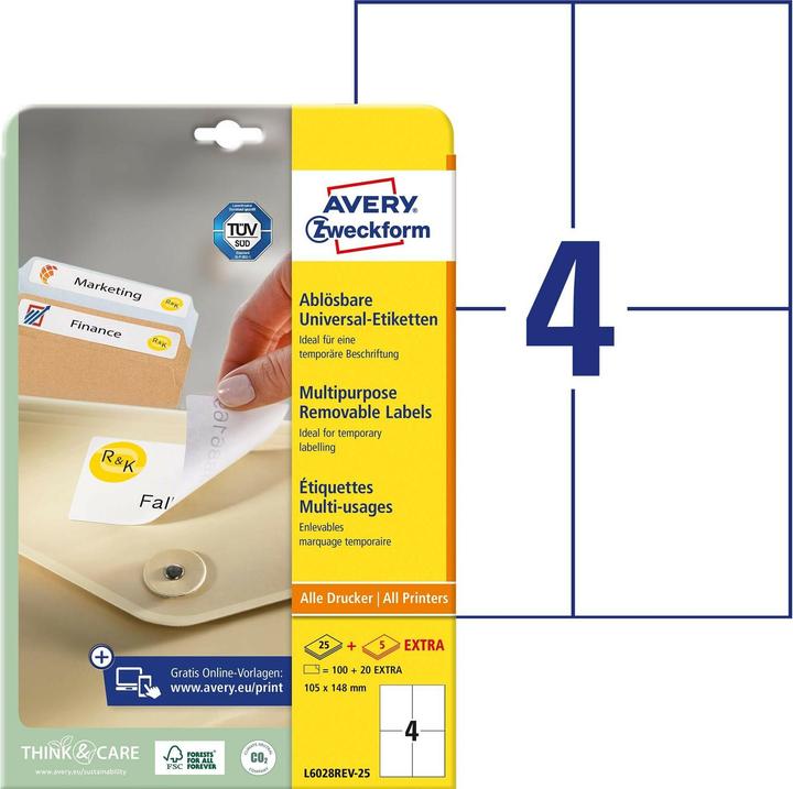 Immagine prodotto Avery Universal-Etiketten