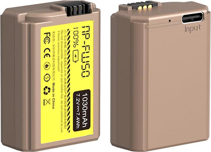 Ulanzi Sony NP FW50 Type Lithium Ion Battery with USB C Charging Port (1030mAh) (Kamera Akku)