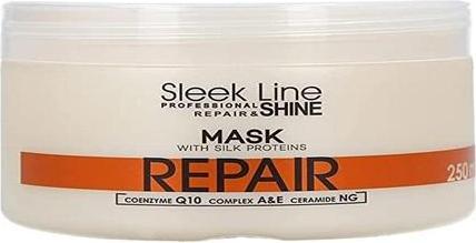 Immagine prodotto Stapiz Sleek Line Repair Mask Maska z jedwabiem do włosów zniszczonych 250ml (250 ml)