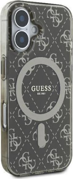 Actual product image Guess GUHMP16MH4DTEW iPhone 16 Plus 6.7" brązowy/brown hardcase IML 4G Background MagSafe (Apple iPhone 16 Plus)