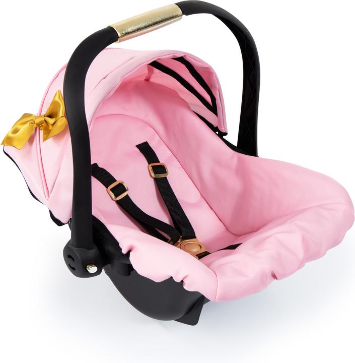 Actual product image Bayer Deluxe Car Seat with Cannopy - Gold Bow (67990AA)