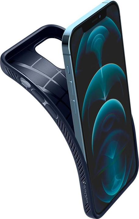 Produktbild Spigen ACS02250 Handy-Schutzhülle 15,5 cm (6.1" ) Cover Navy (Apple iPhone 12 Pro, Apple iPhone 12)