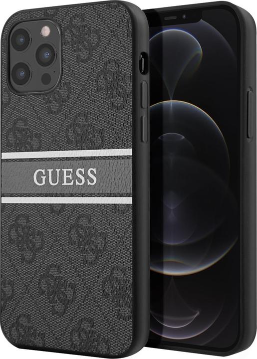 Immagine prodotto Guess Copertina rigida 4G a strisce stampate (Apple iPhone 12 Pro Max)