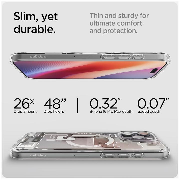 Productafbeelding Spigen Ultra Hybrid Mag Magsafe hoesje voor iPhone 16 Pro Max 6,9" zero one natuurlijk titanium (Apple iPhone 16 Pro Max)